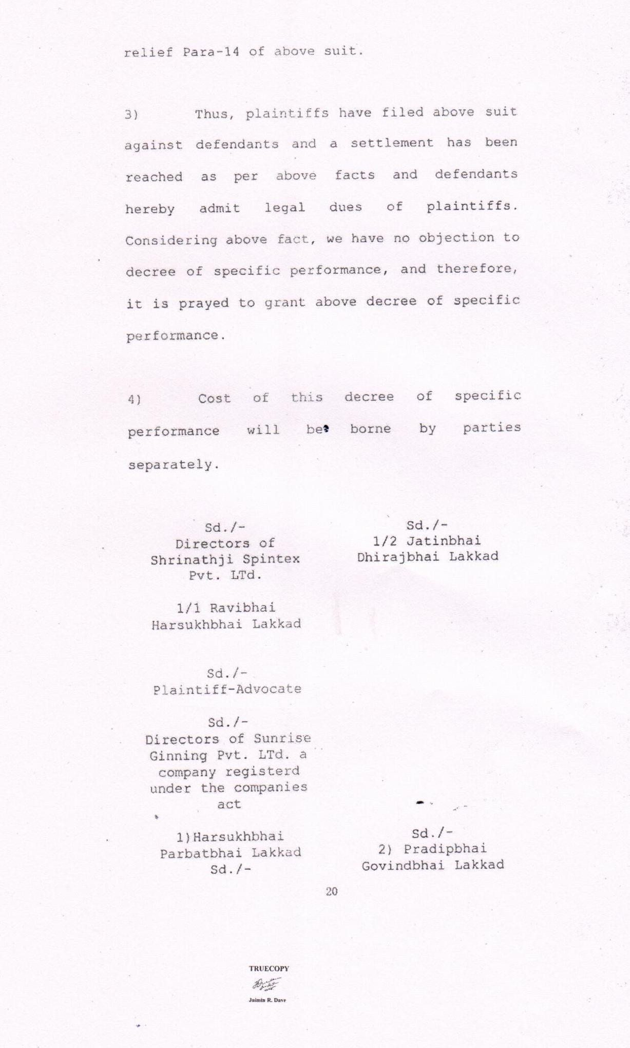 Exhibit reproduced from the original judgment