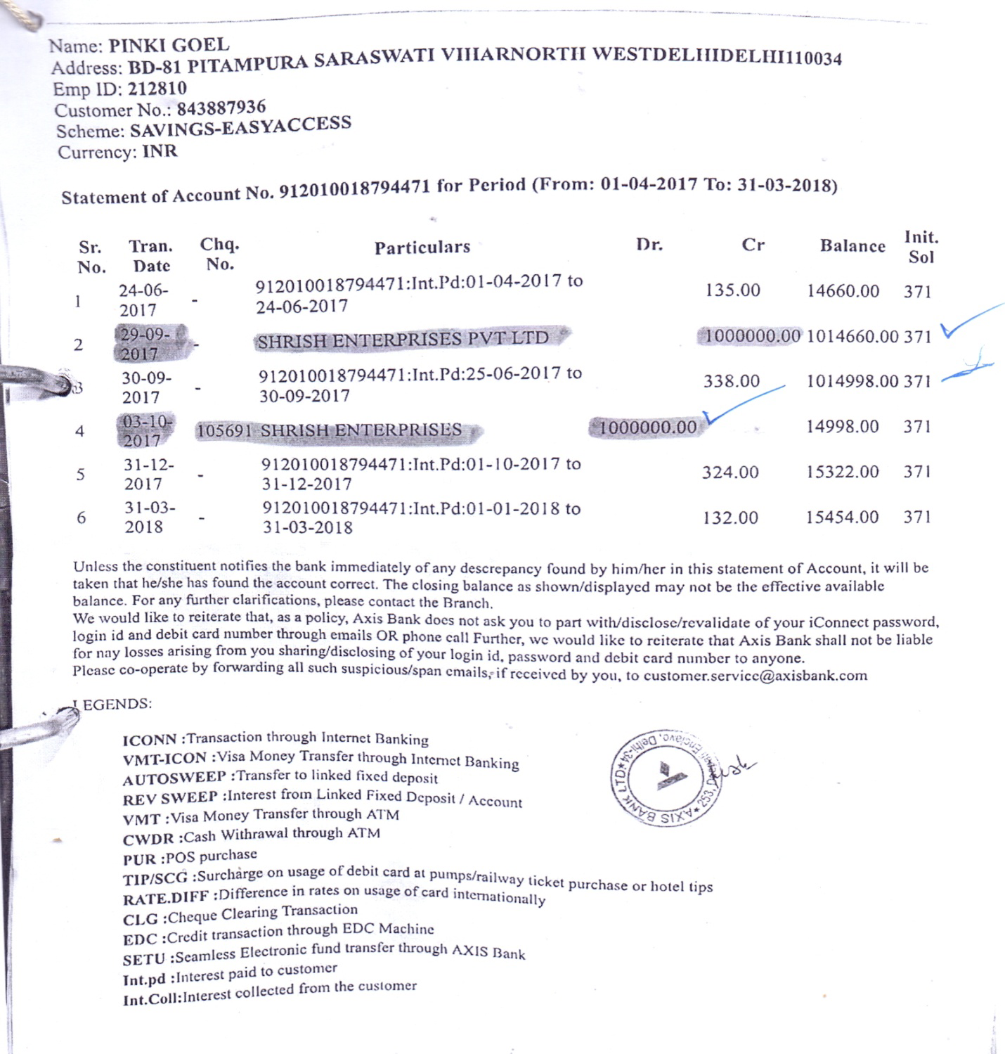Exhibit reproduced from the original judgment