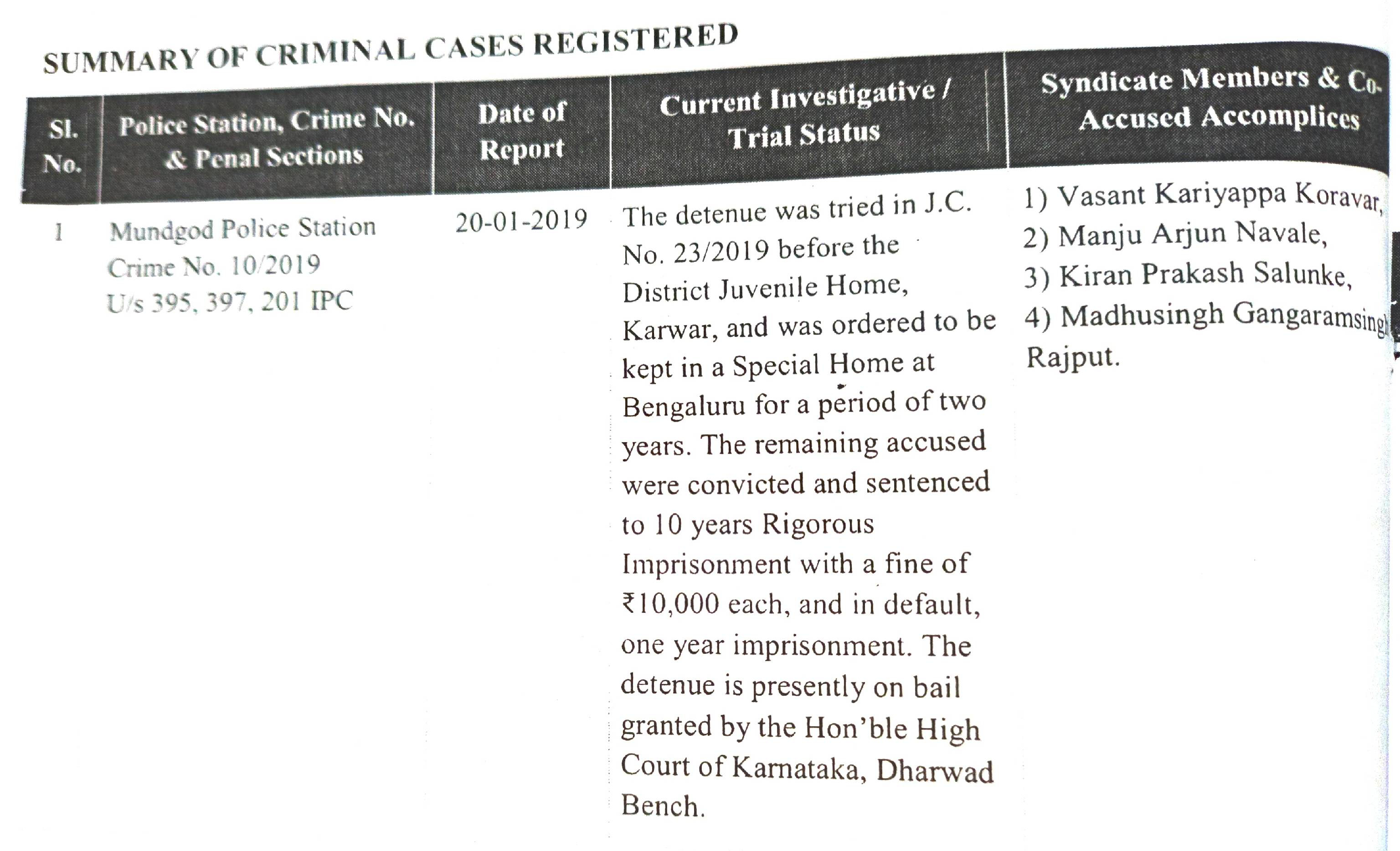 Exhibit reproduced from the original judgment