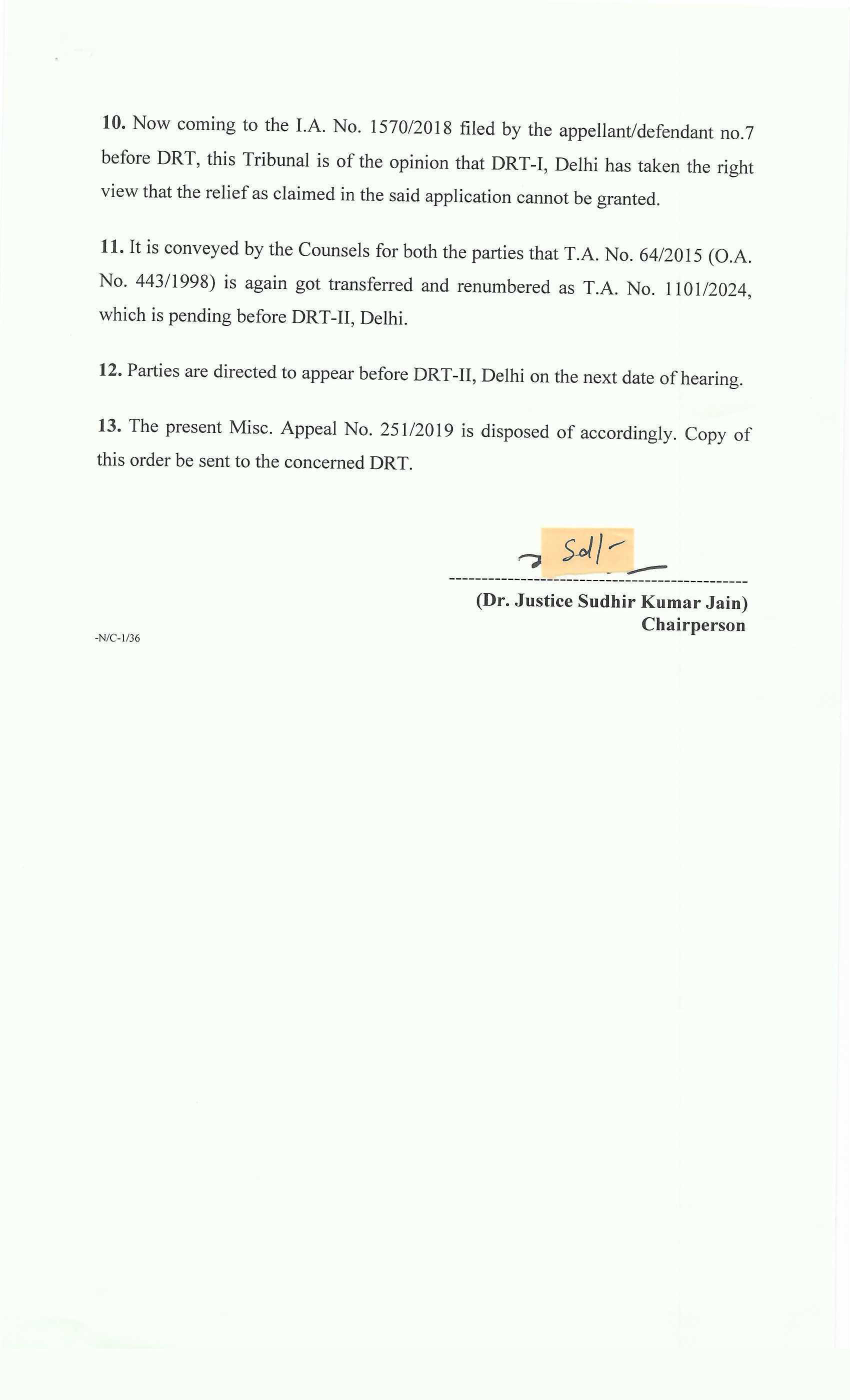 Exhibit reproduced from the original judgment