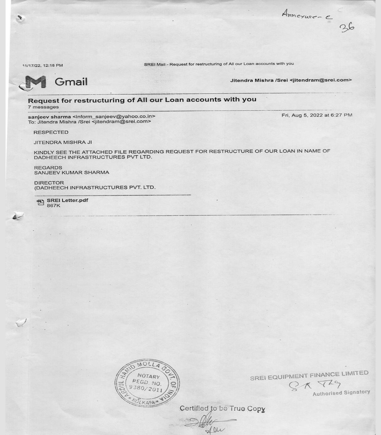 Exhibit reproduced from the original judgment