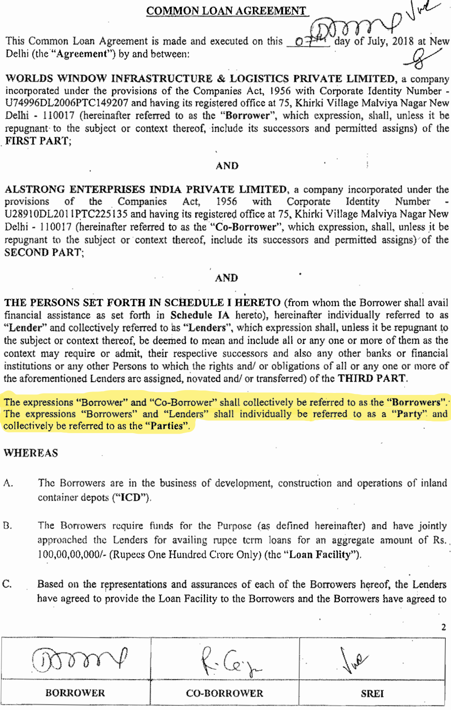Exhibit reproduced from the original judgment