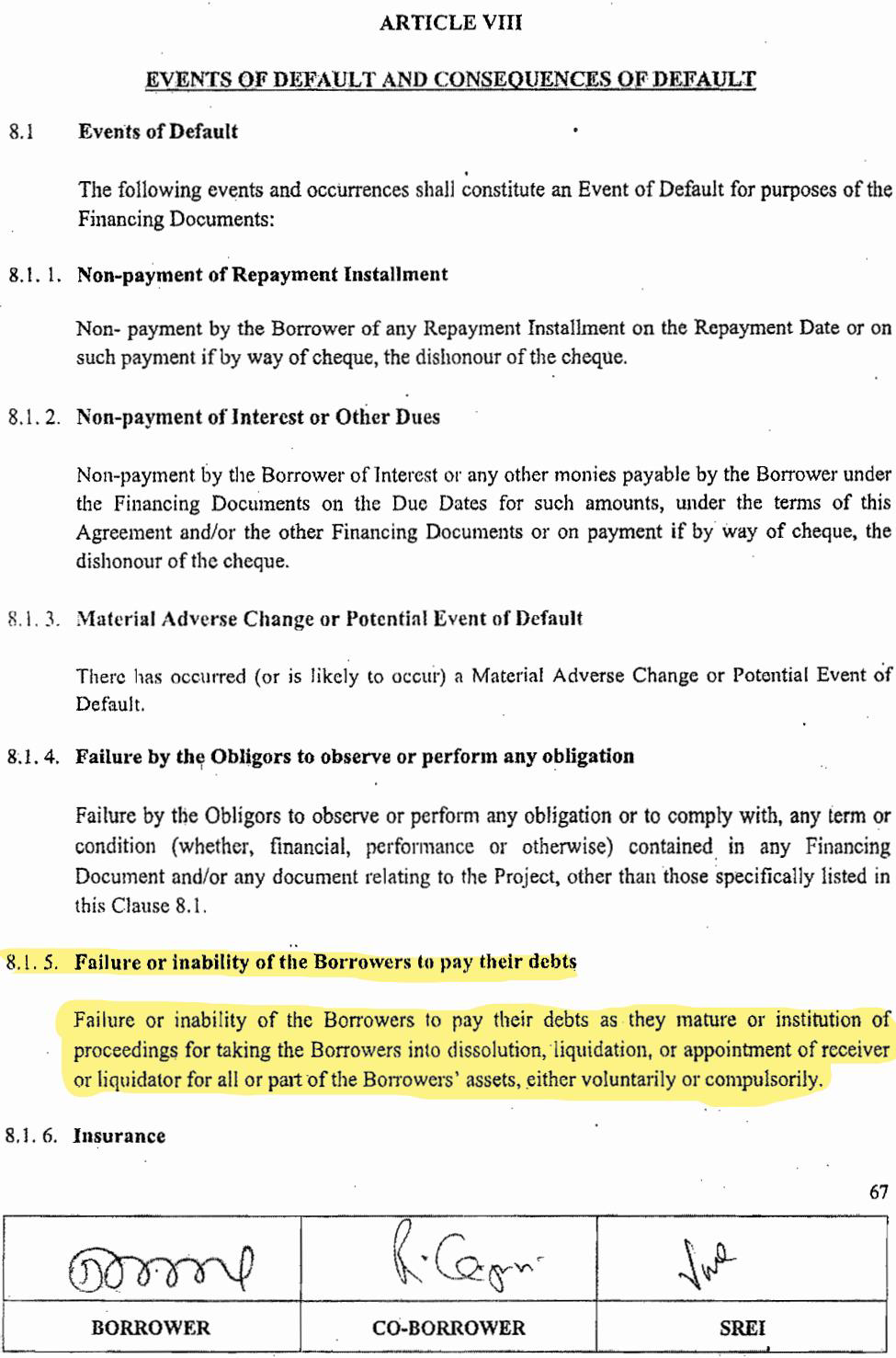 Exhibit reproduced from the original judgment