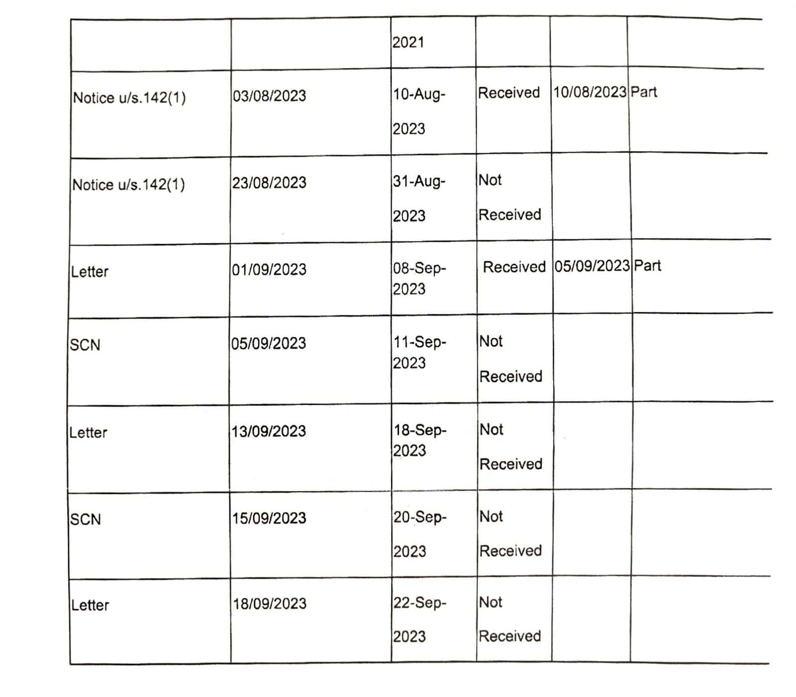 Exhibit reproduced from the original judgment
