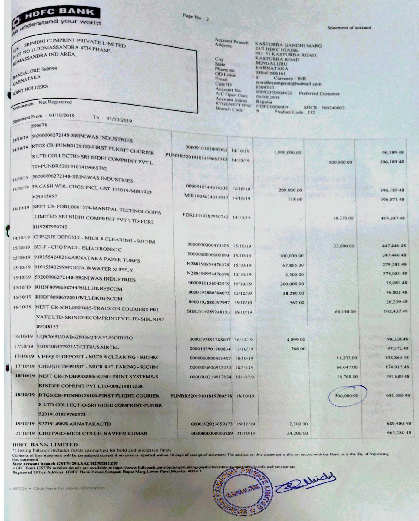 Exhibit reproduced from the original judgment