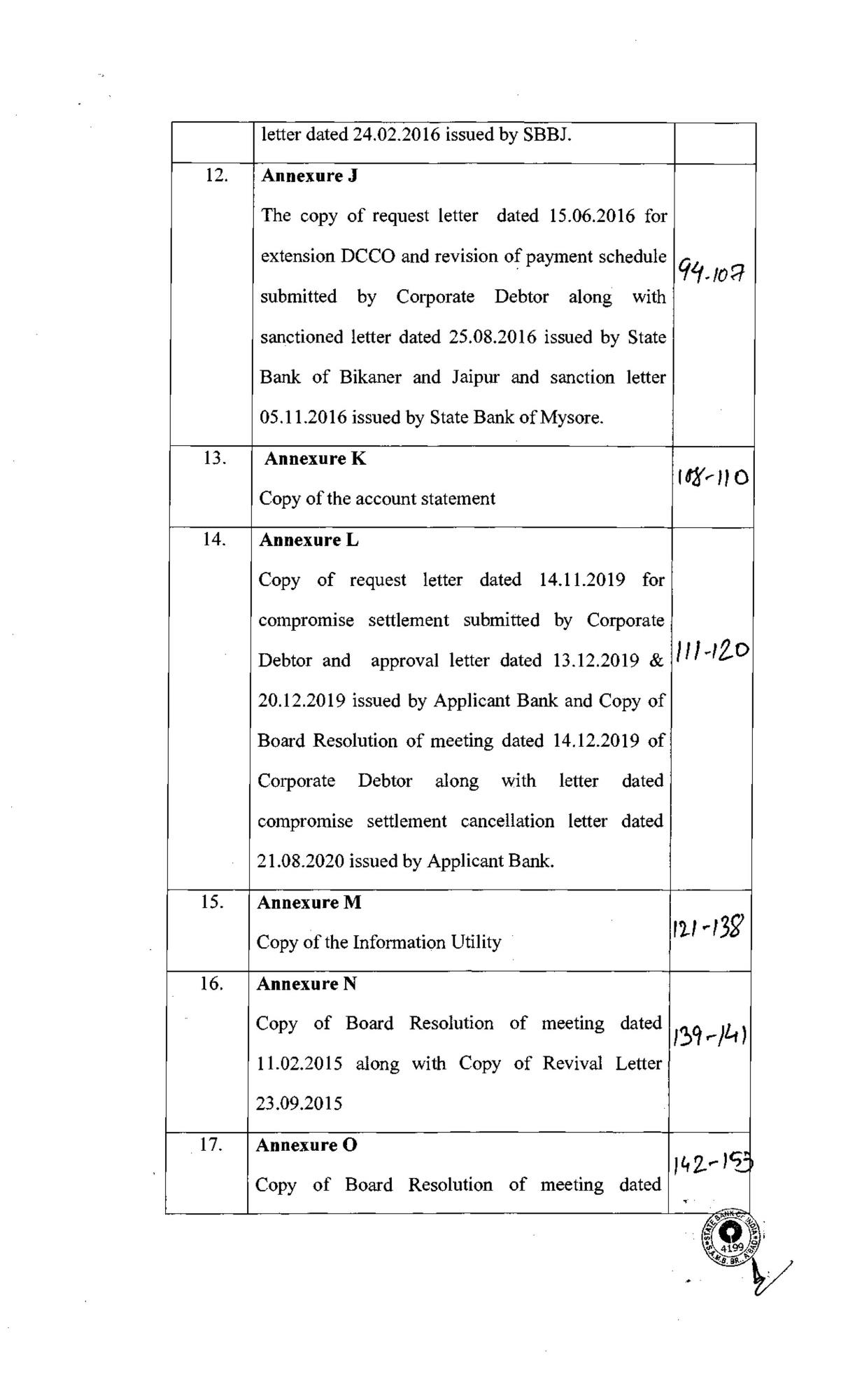 Exhibit reproduced from the original judgment