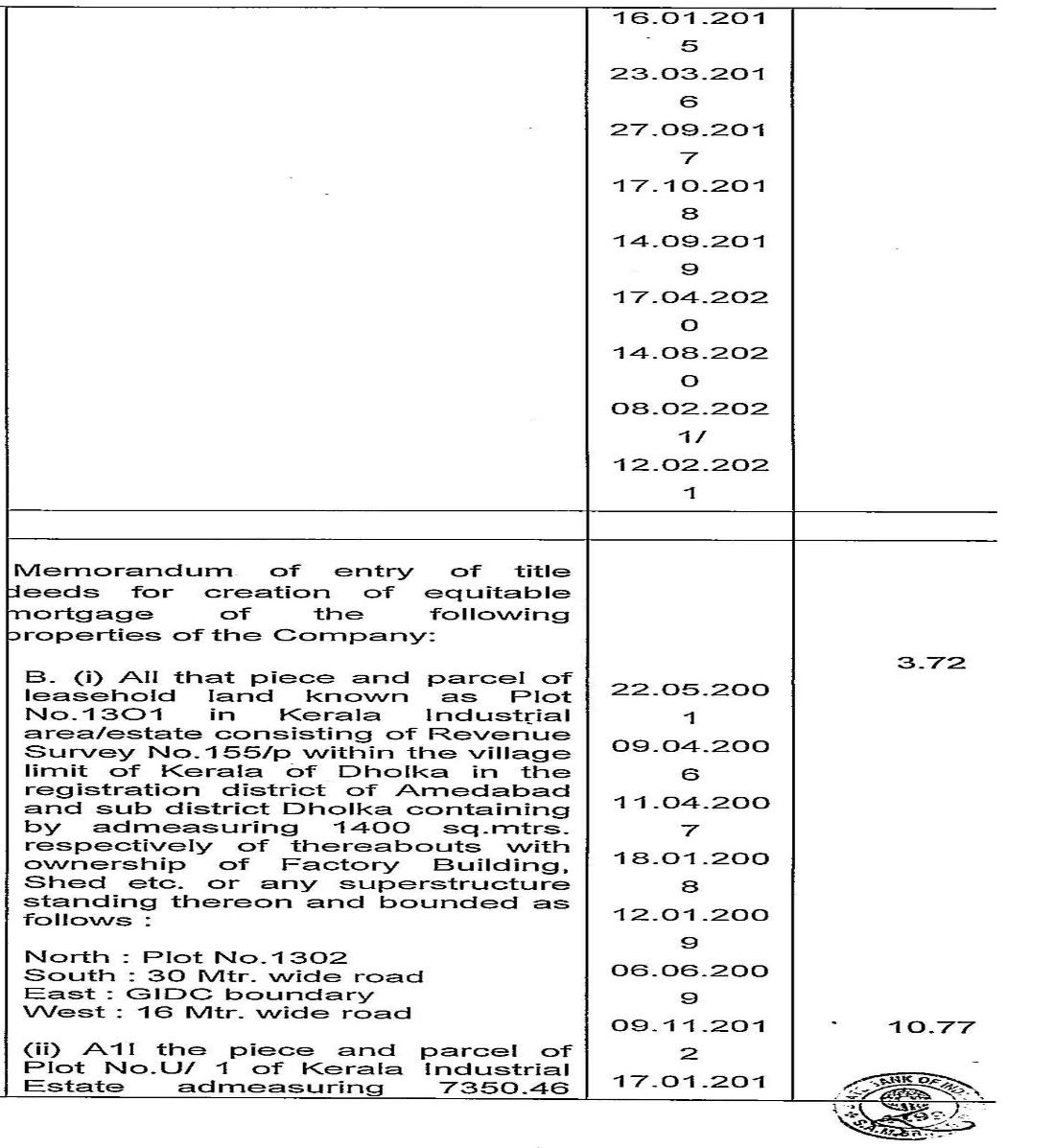 Exhibit reproduced from the original judgment