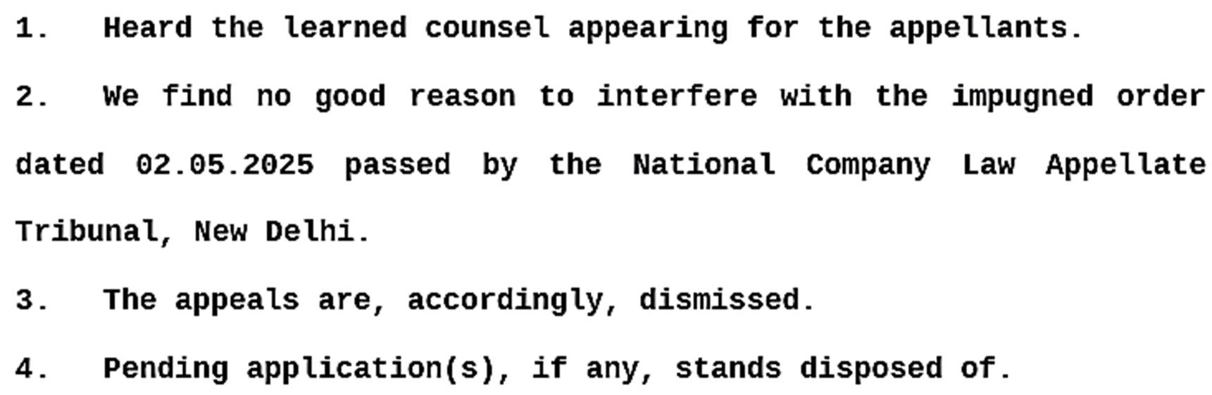 Exhibit reproduced from the original judgment