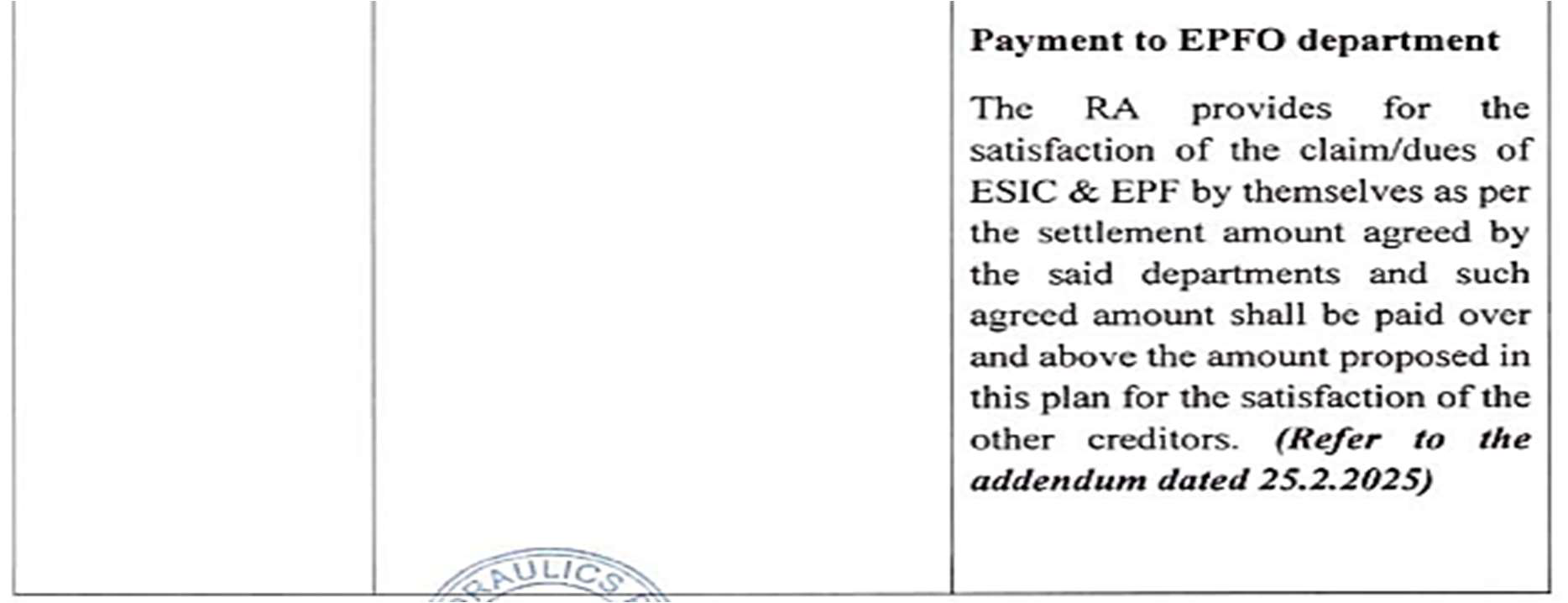 Exhibit reproduced from the original judgment