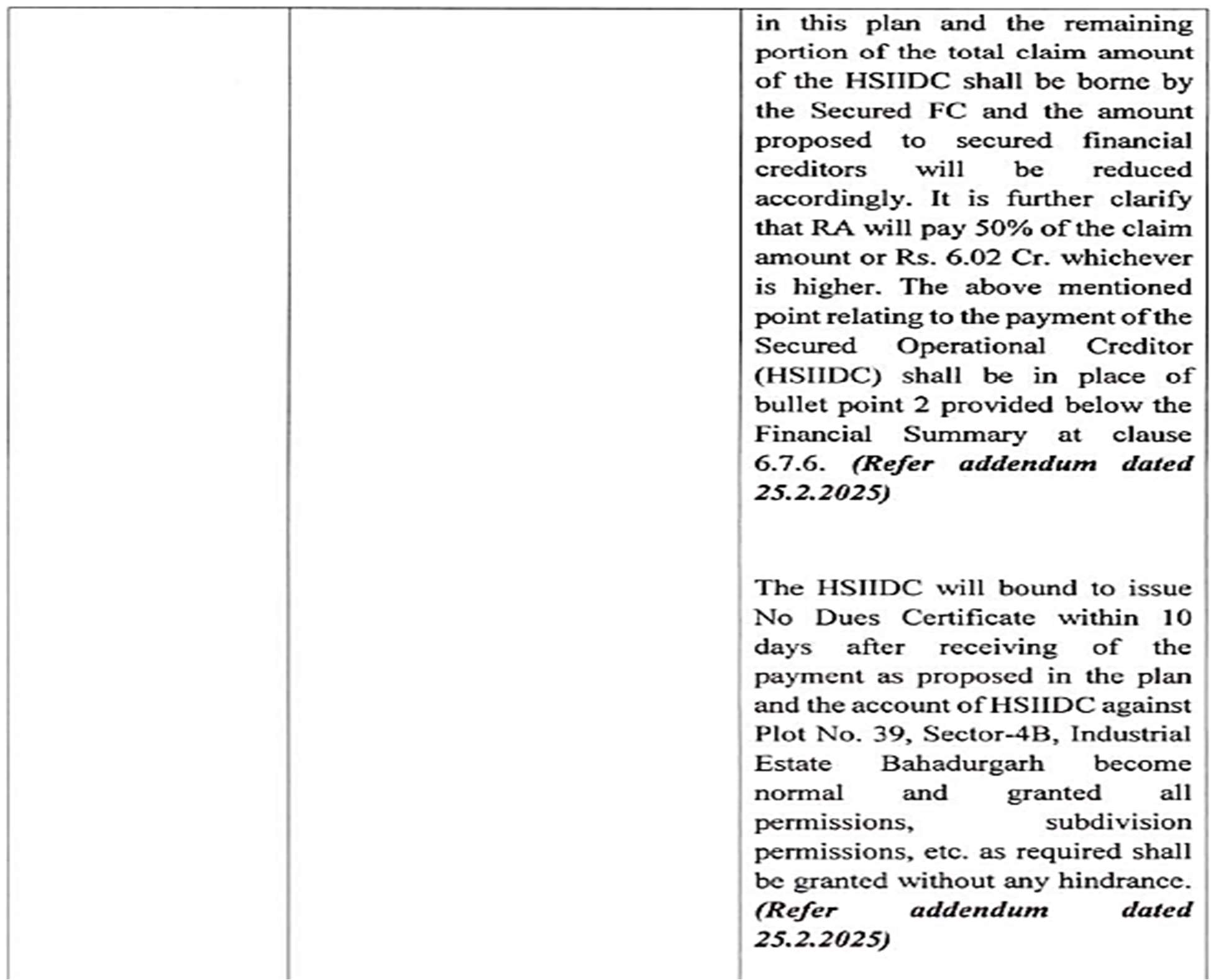 Exhibit reproduced from the original judgment
