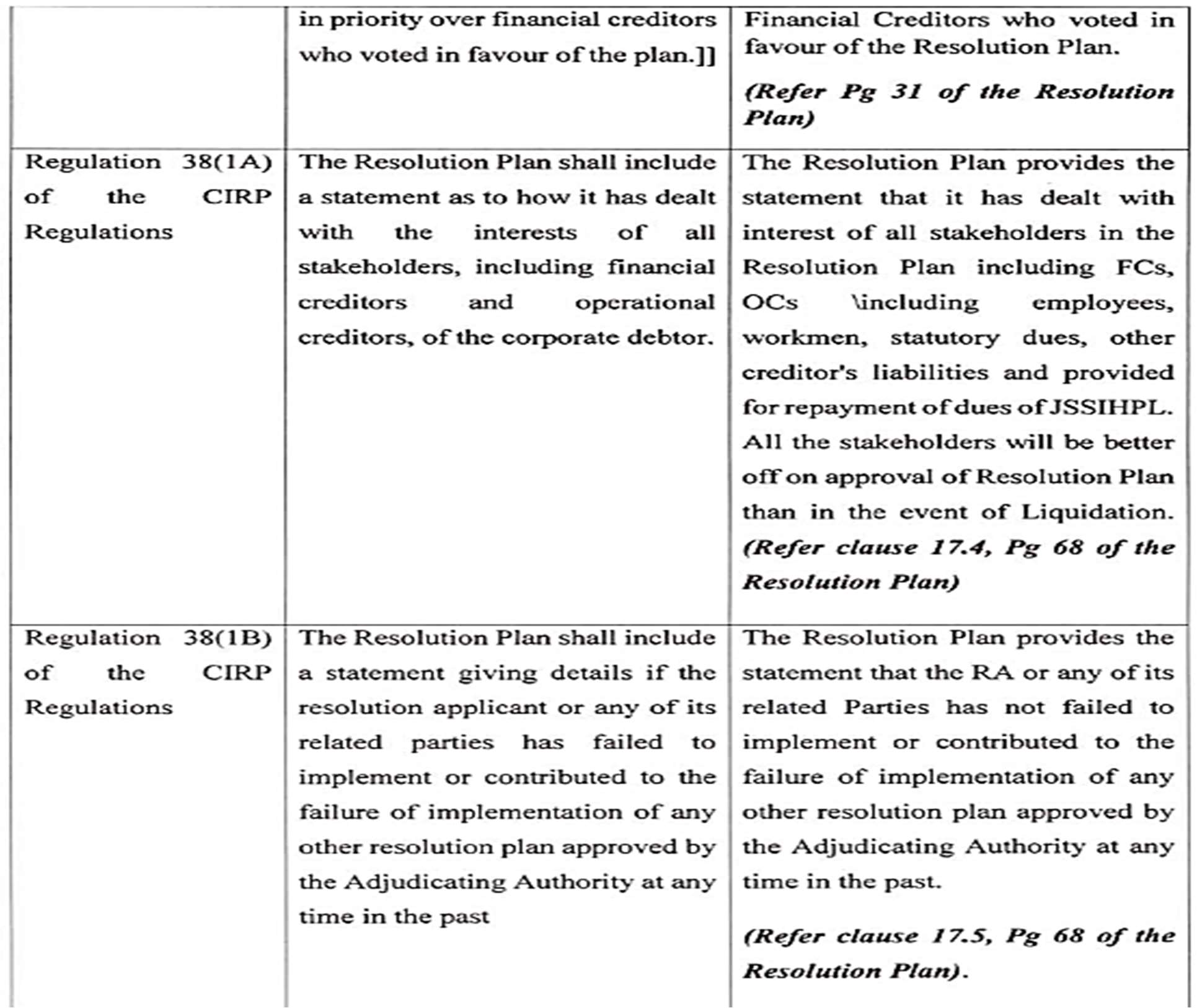 Exhibit reproduced from the original judgment