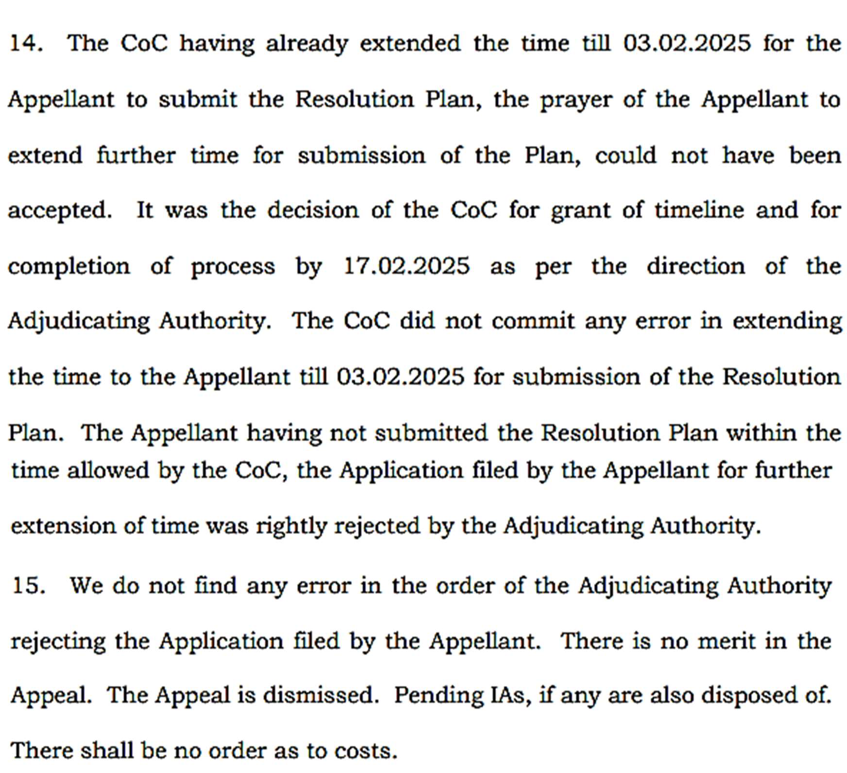 Exhibit reproduced from the original judgment
