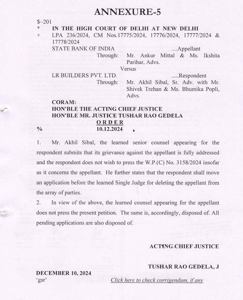 Exhibit reproduced from the original judgment