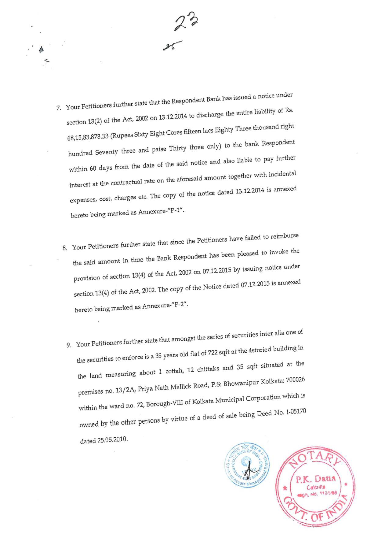 Exhibit reproduced from the original judgment