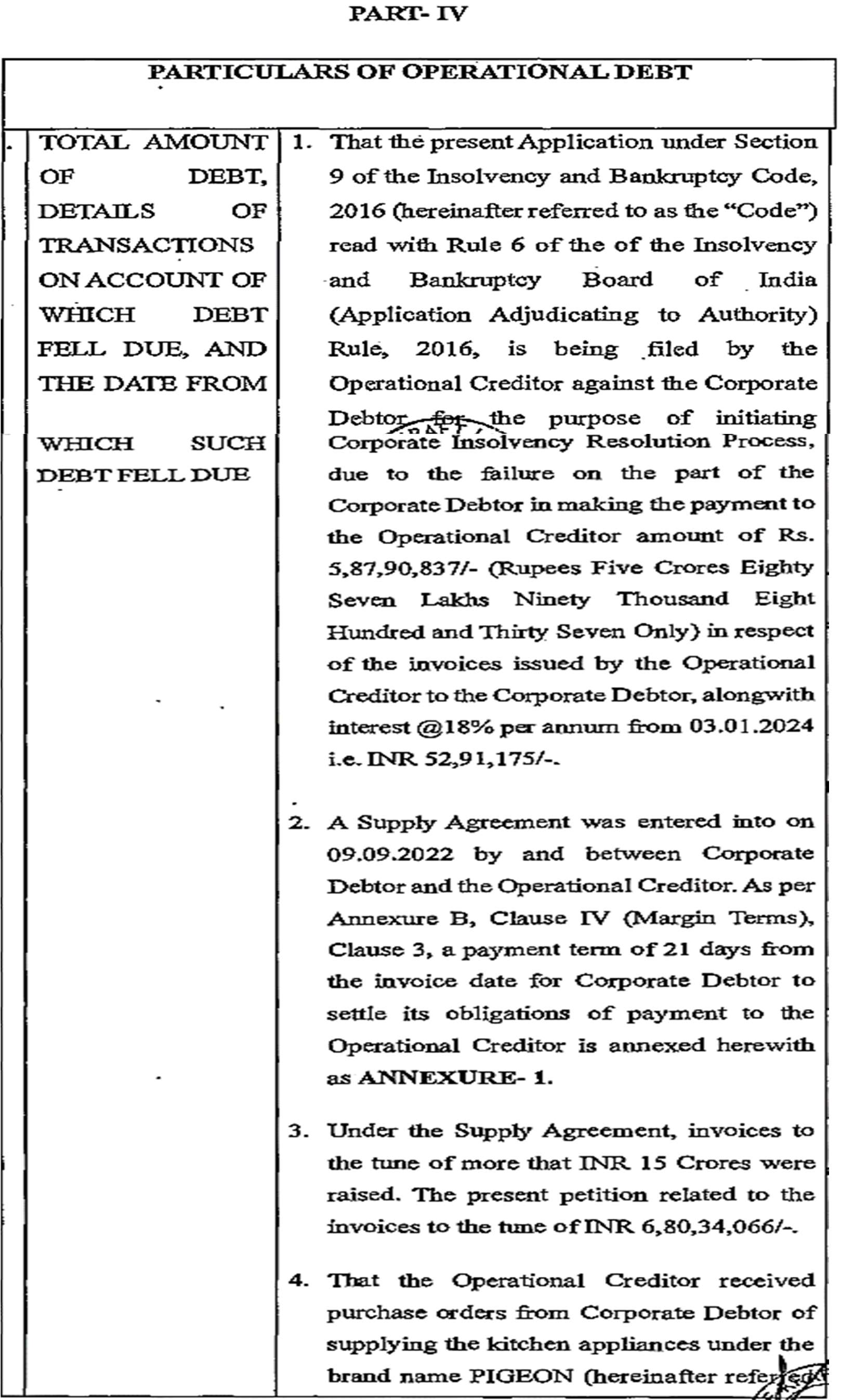 Exhibit reproduced from the original judgment