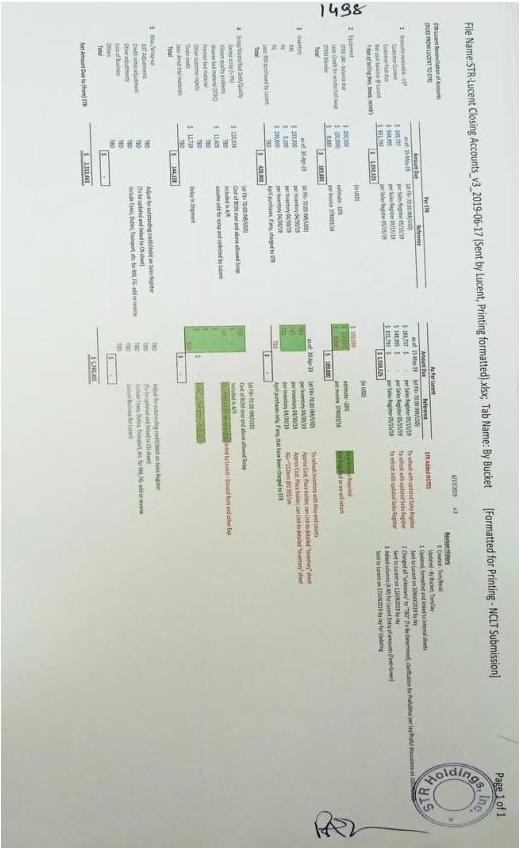 Exhibit reproduced from the original judgment