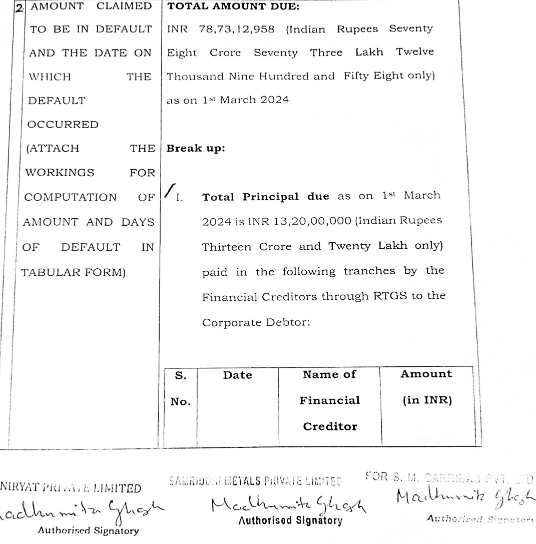 Exhibit reproduced from the original judgment
