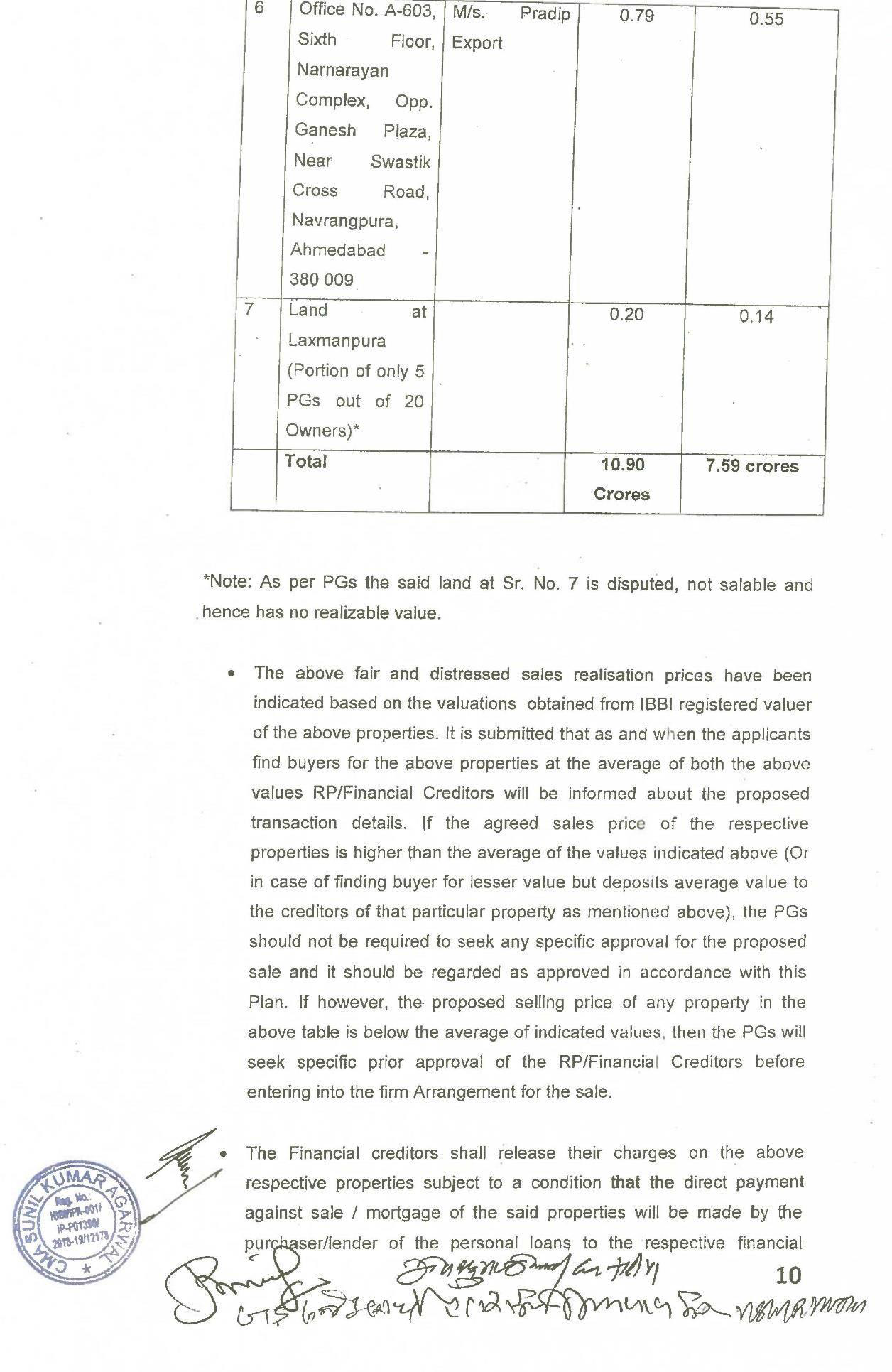 Exhibit reproduced from the original judgment
