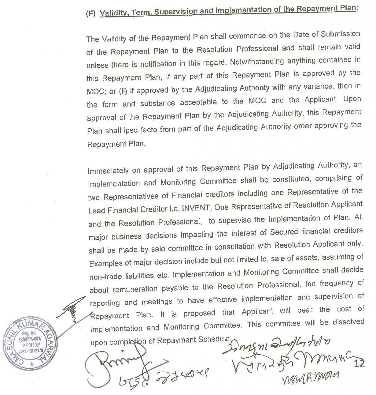 Exhibit reproduced from the original judgment