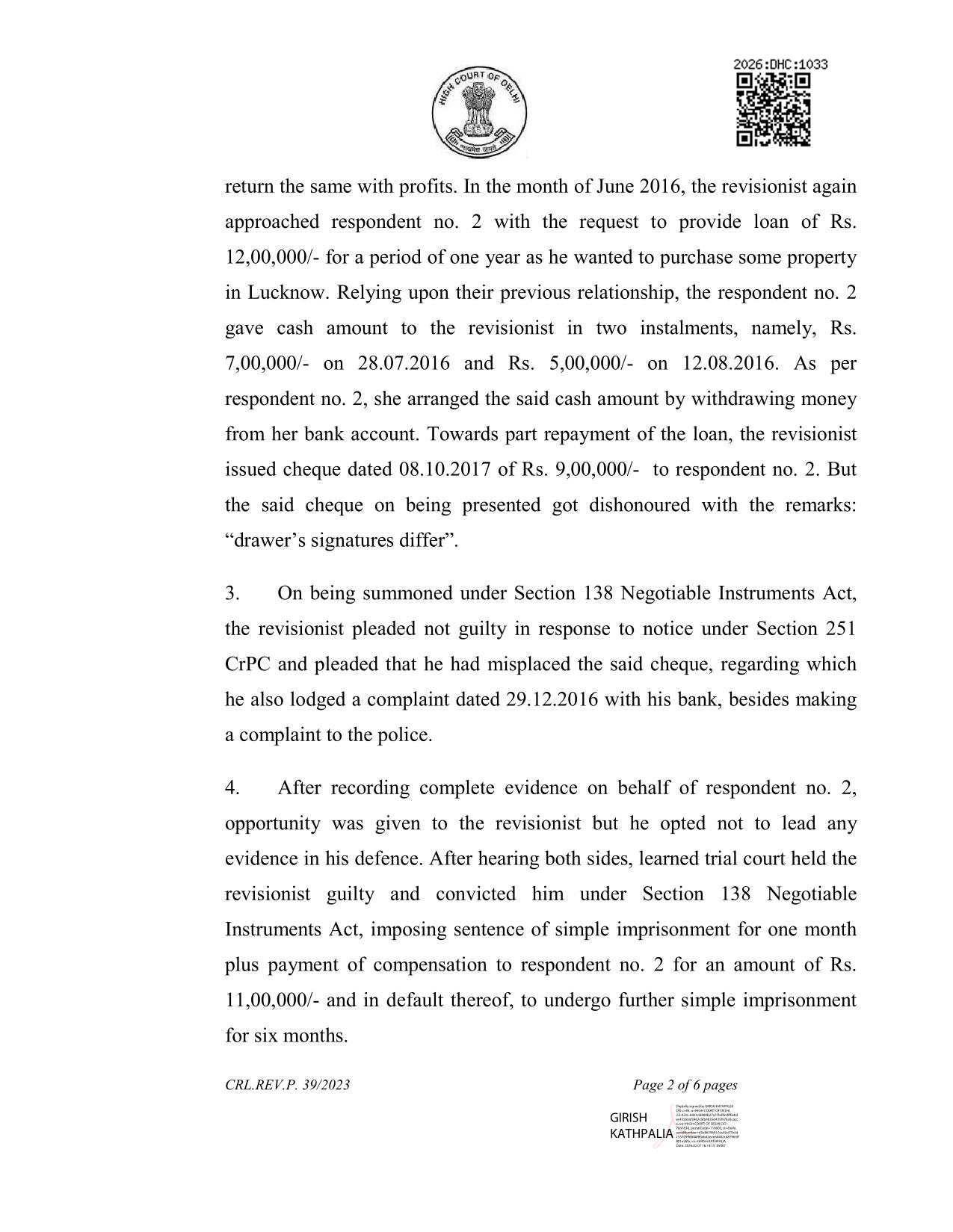 Exhibit reproduced from the original judgment