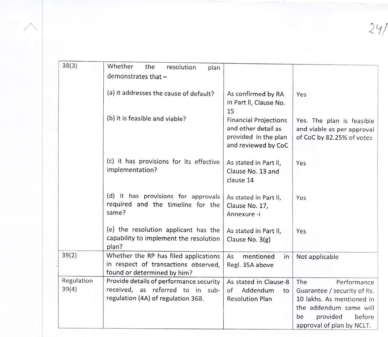 Exhibit reproduced from the original judgment