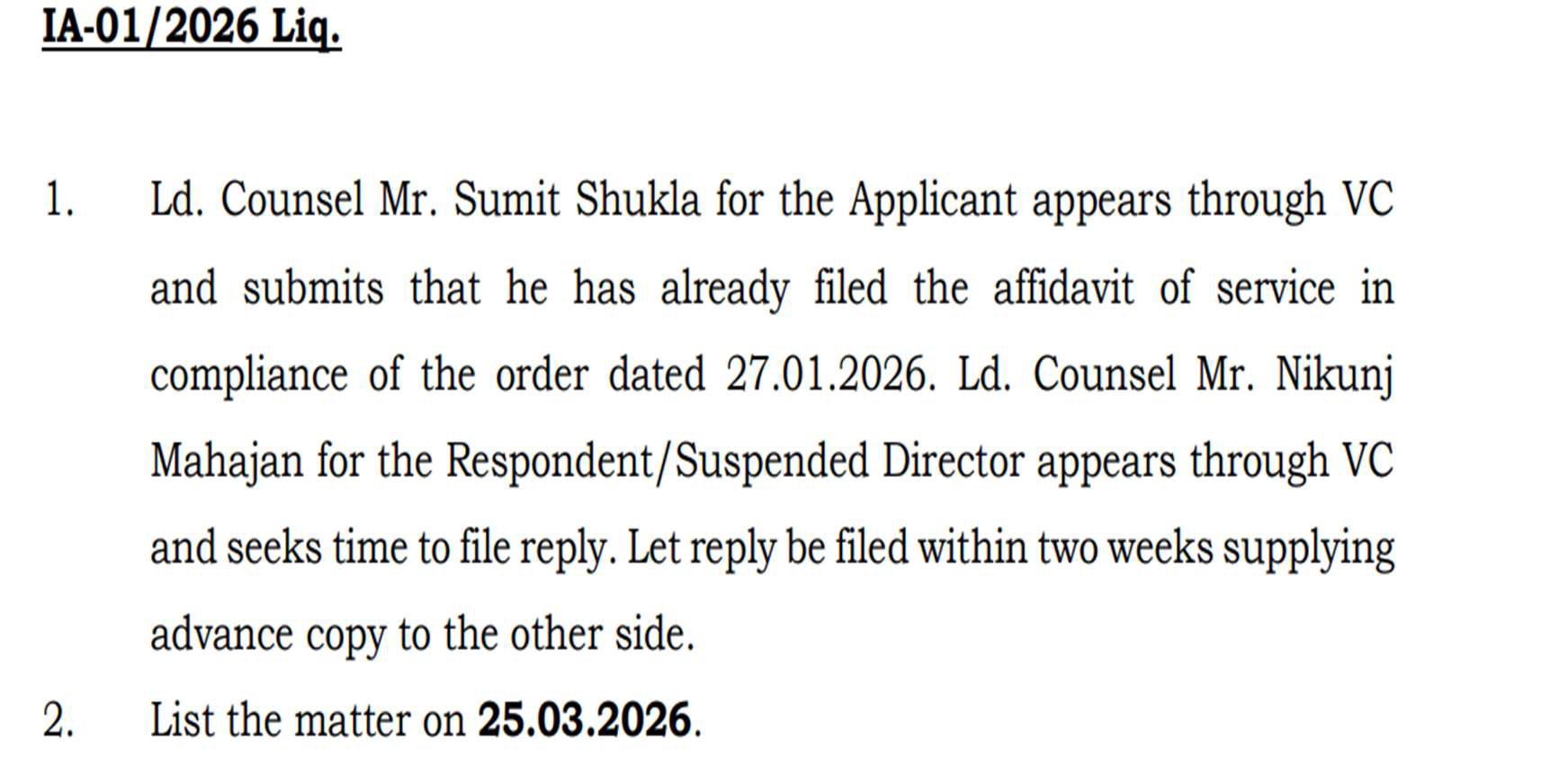 Exhibit reproduced from the original judgment