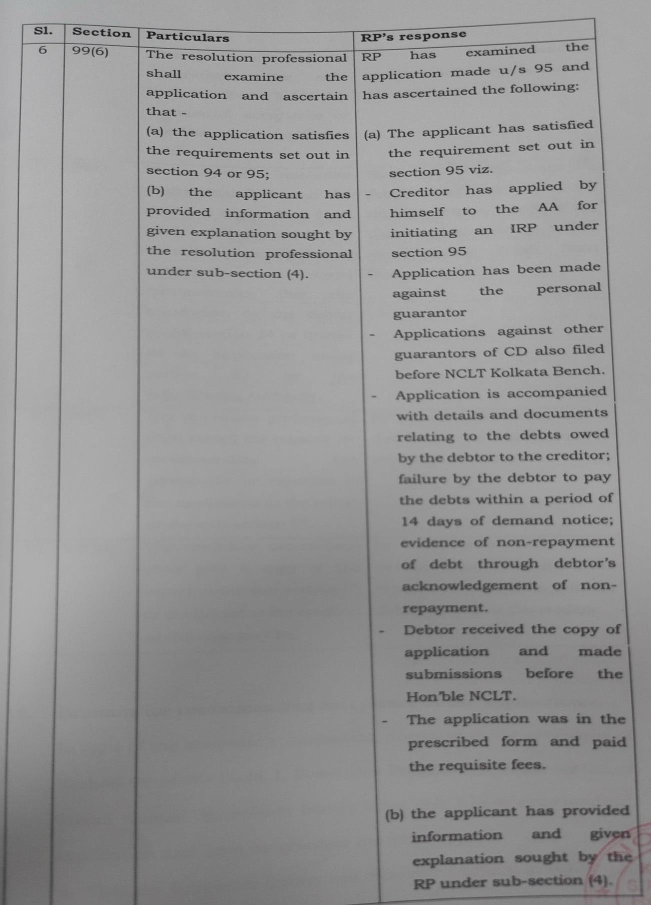 Exhibit reproduced from the original judgment