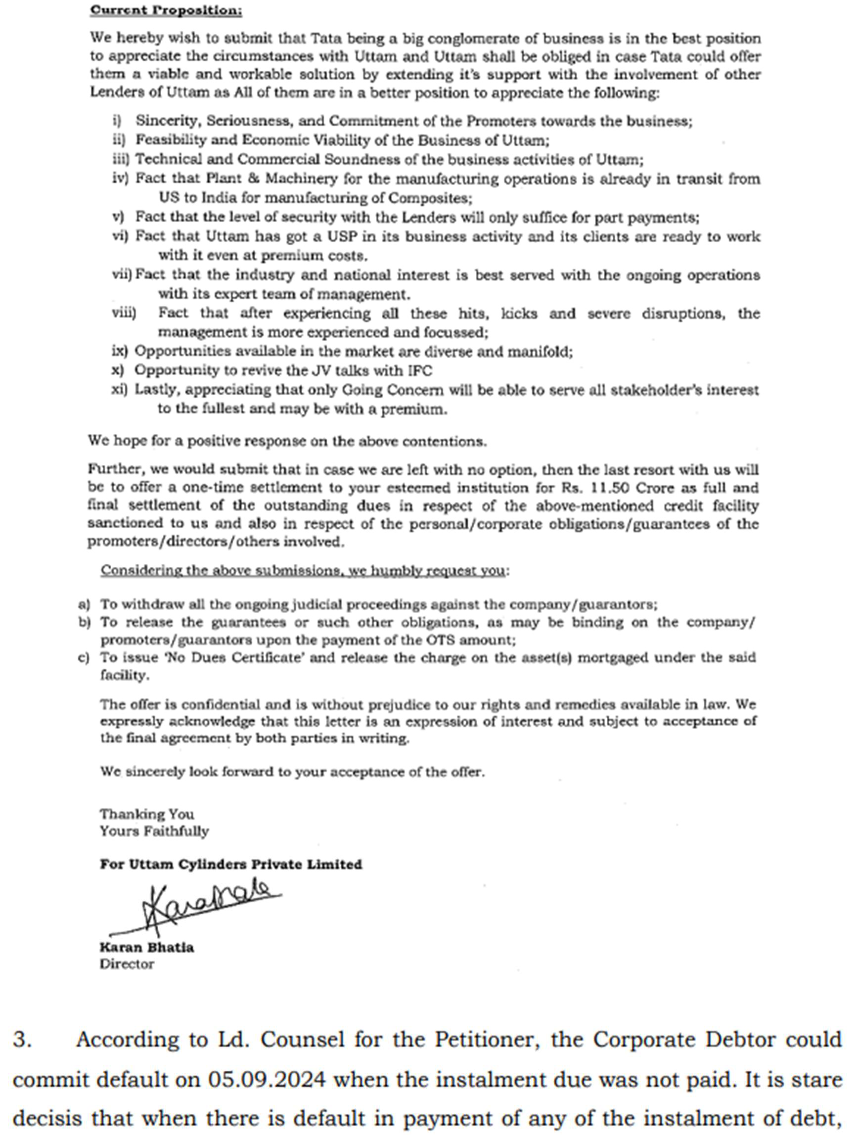 Exhibit reproduced from the original judgment