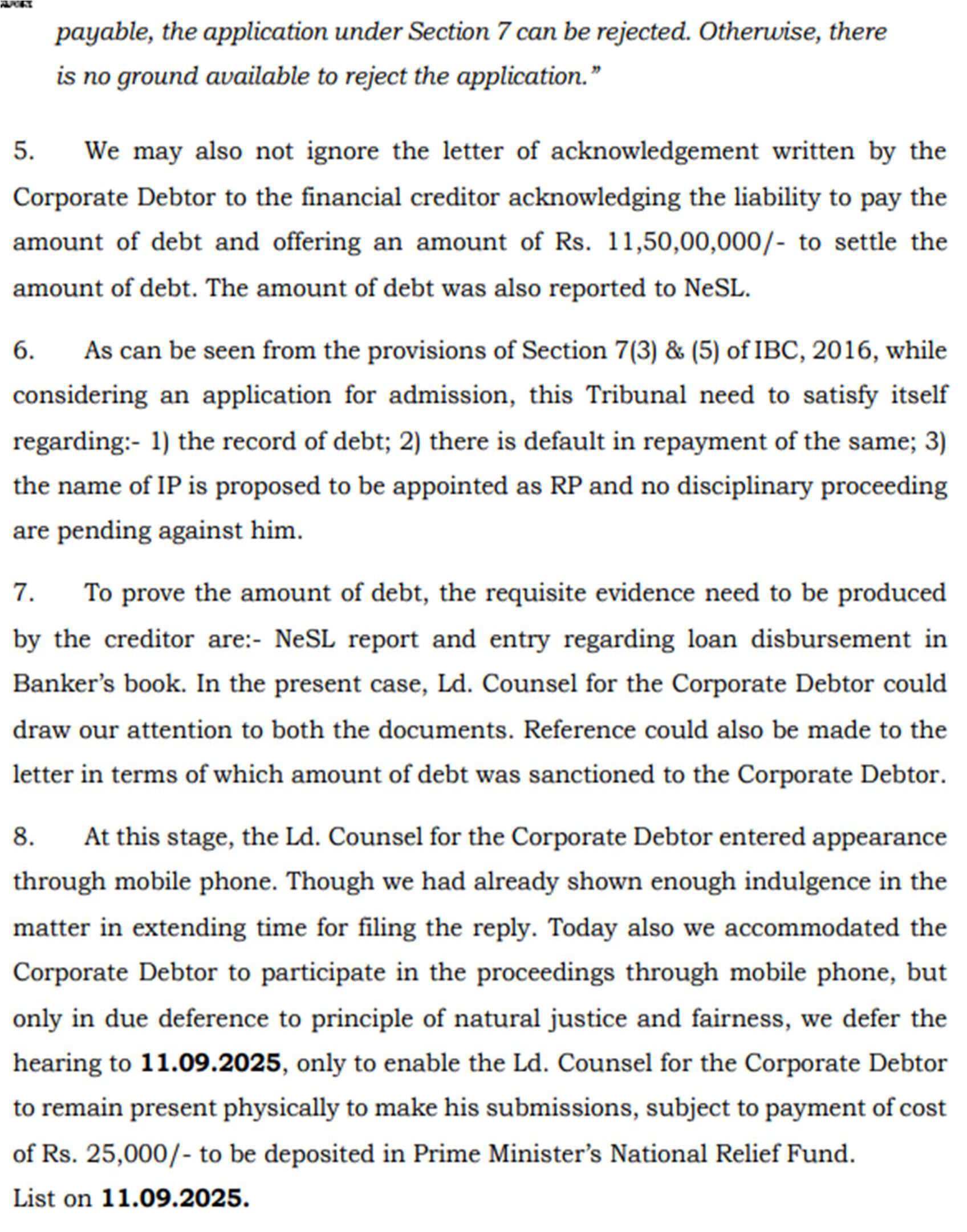 Exhibit reproduced from the original judgment