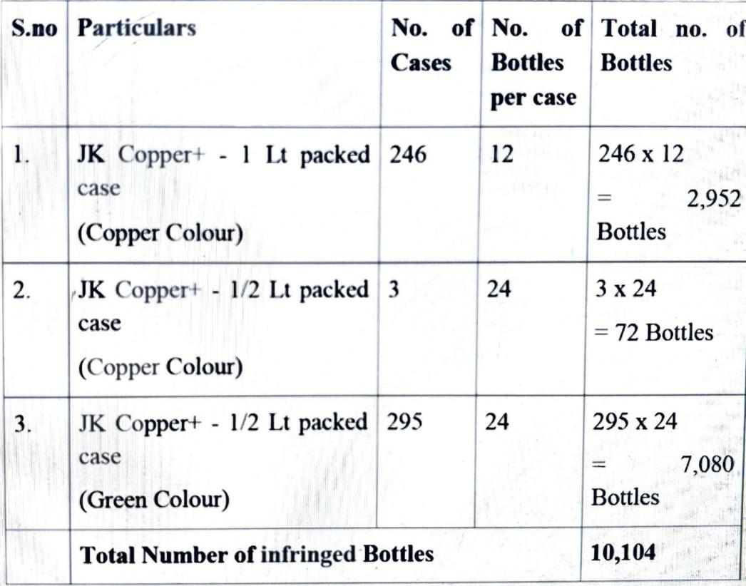 Exhibit reproduced from the original judgment