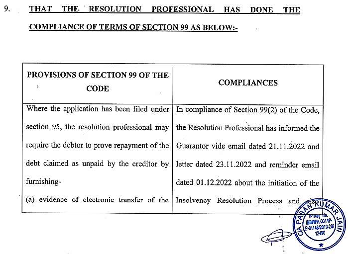 Exhibit reproduced from the original judgment