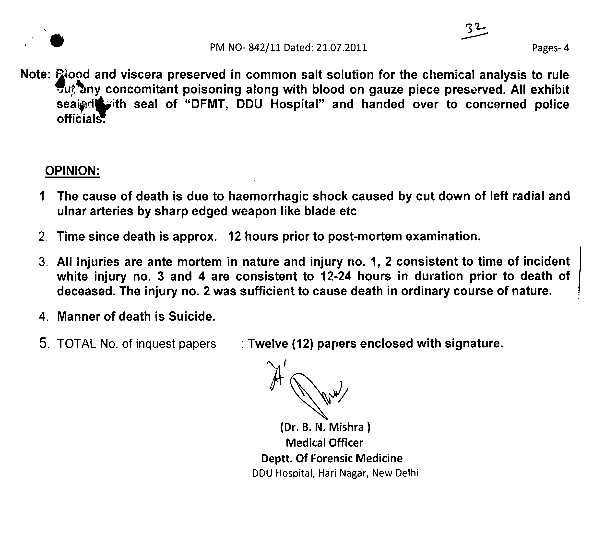 Exhibit reproduced from the original judgment
