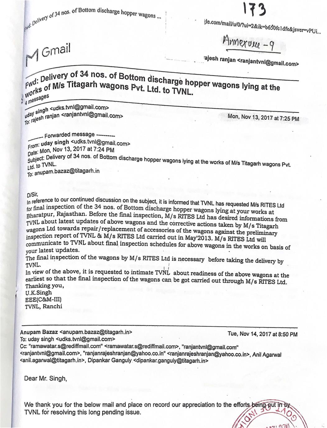 Exhibit reproduced from the original judgment