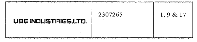 Exhibit reproduced from the original judgment
