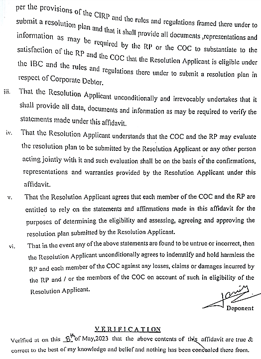 Exhibit reproduced from the original judgment