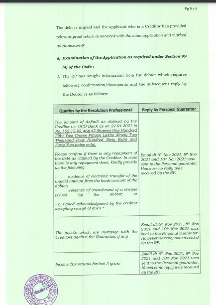 Exhibit reproduced from the original judgment
