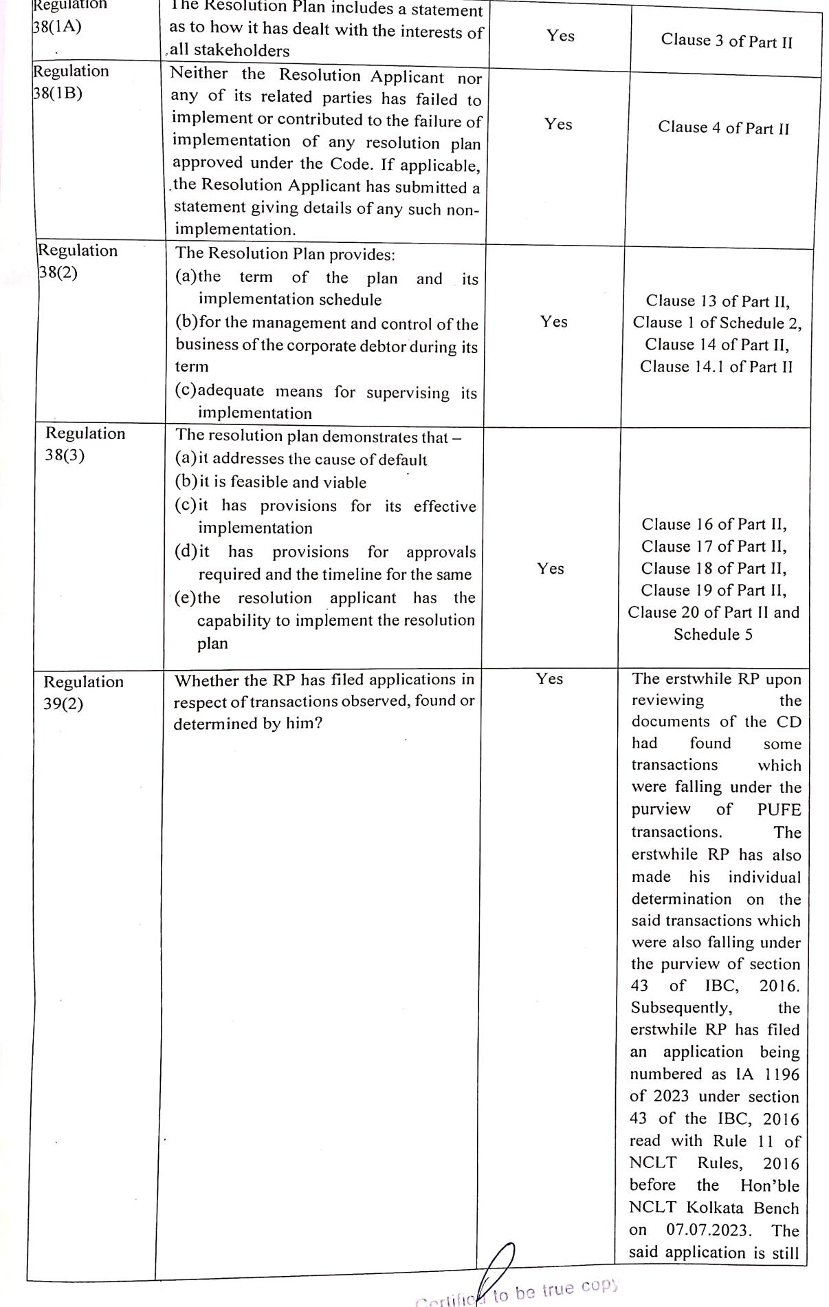 Exhibit reproduced from the original judgment