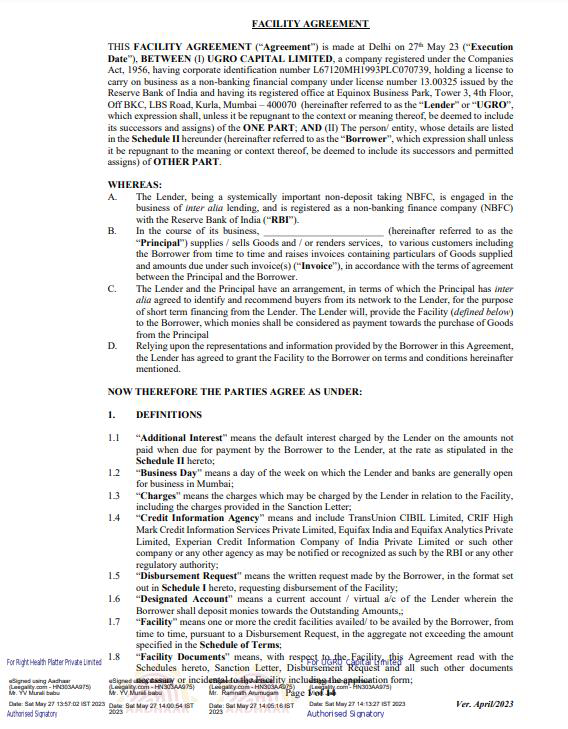 Exhibit reproduced from the original judgment