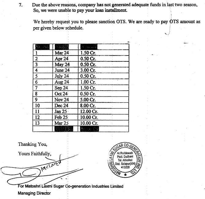 Exhibit reproduced from the original judgment