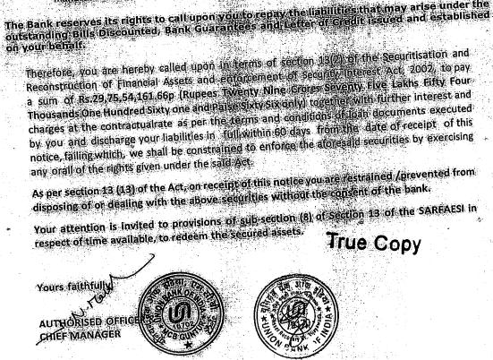 Exhibit reproduced from the original judgment