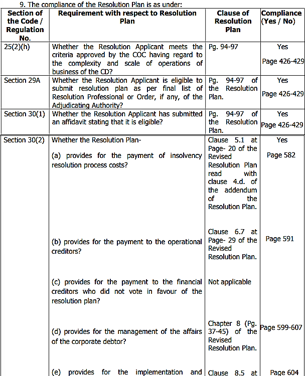Exhibit reproduced from the original judgment