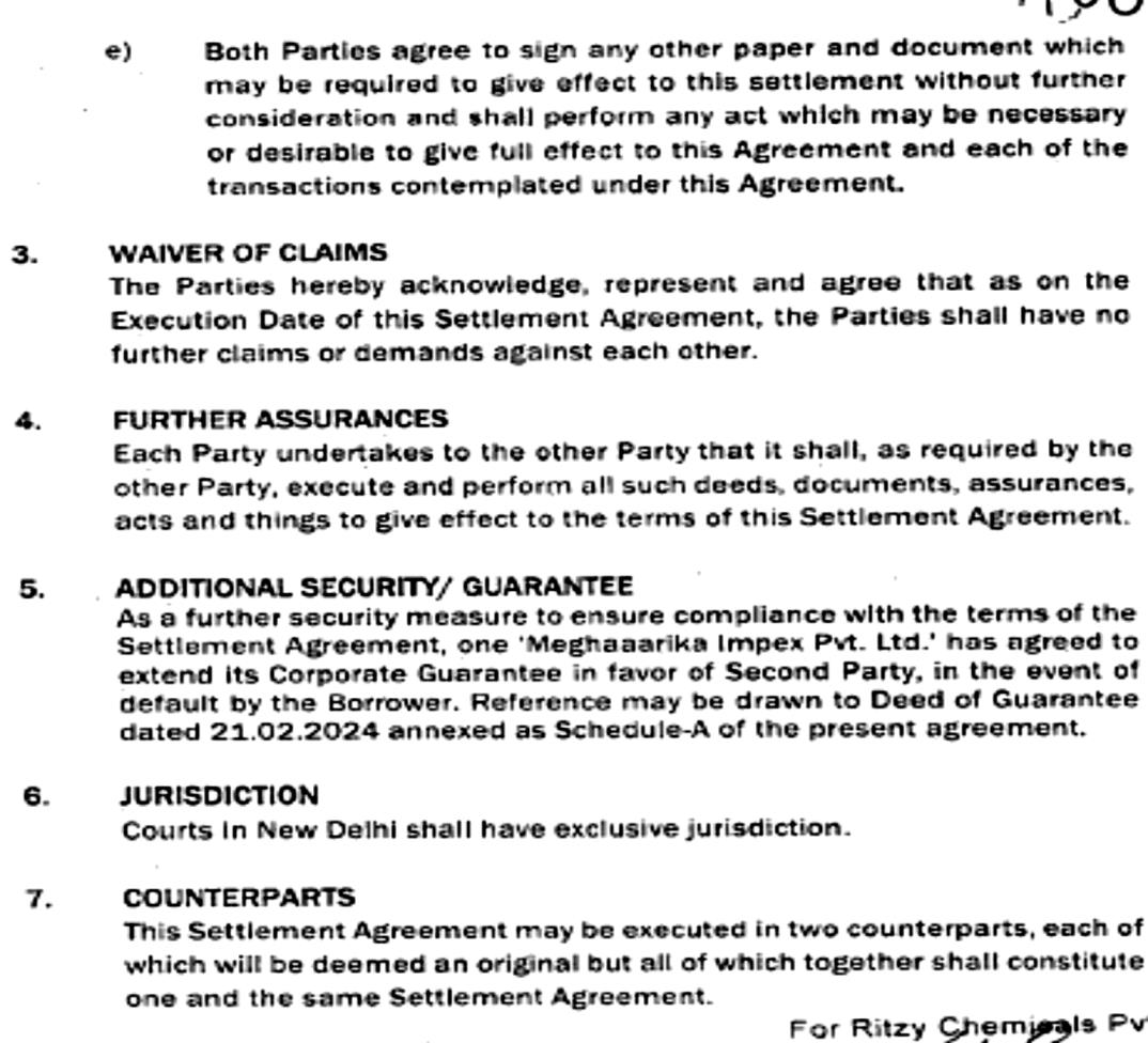 Exhibit reproduced from the original judgment