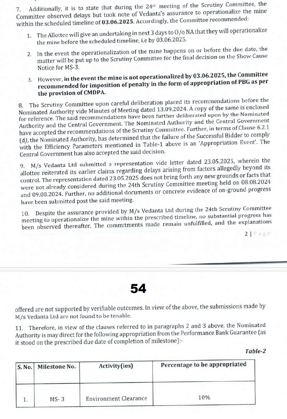 Exhibit reproduced from the original judgment