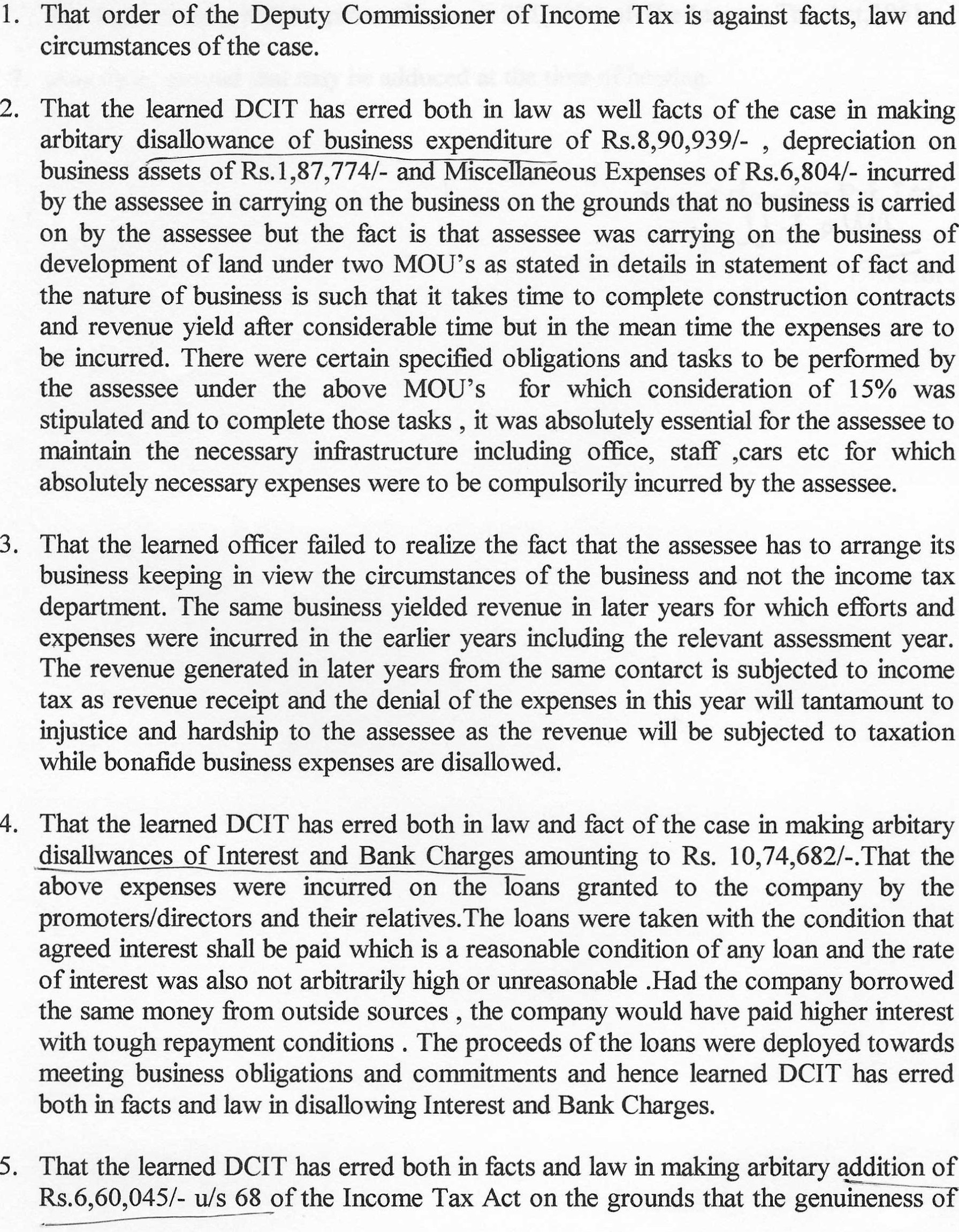 Exhibit reproduced from the original judgment