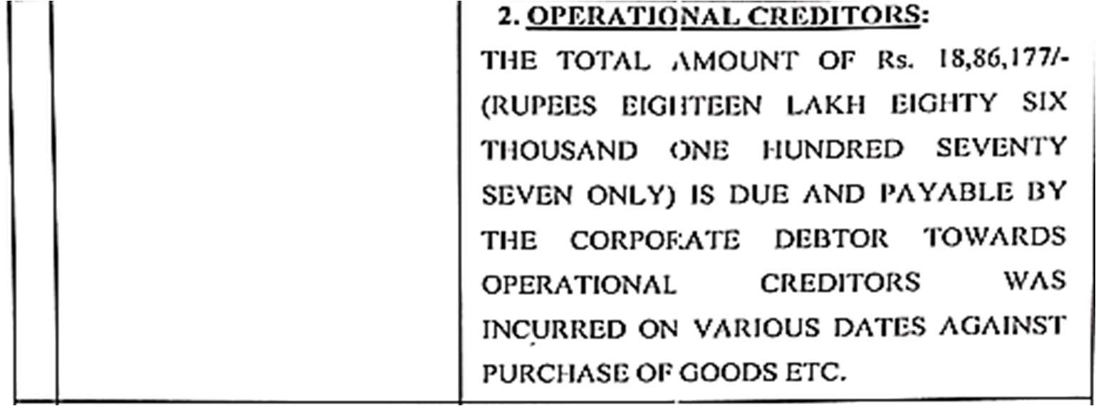 Exhibit reproduced from the original judgment