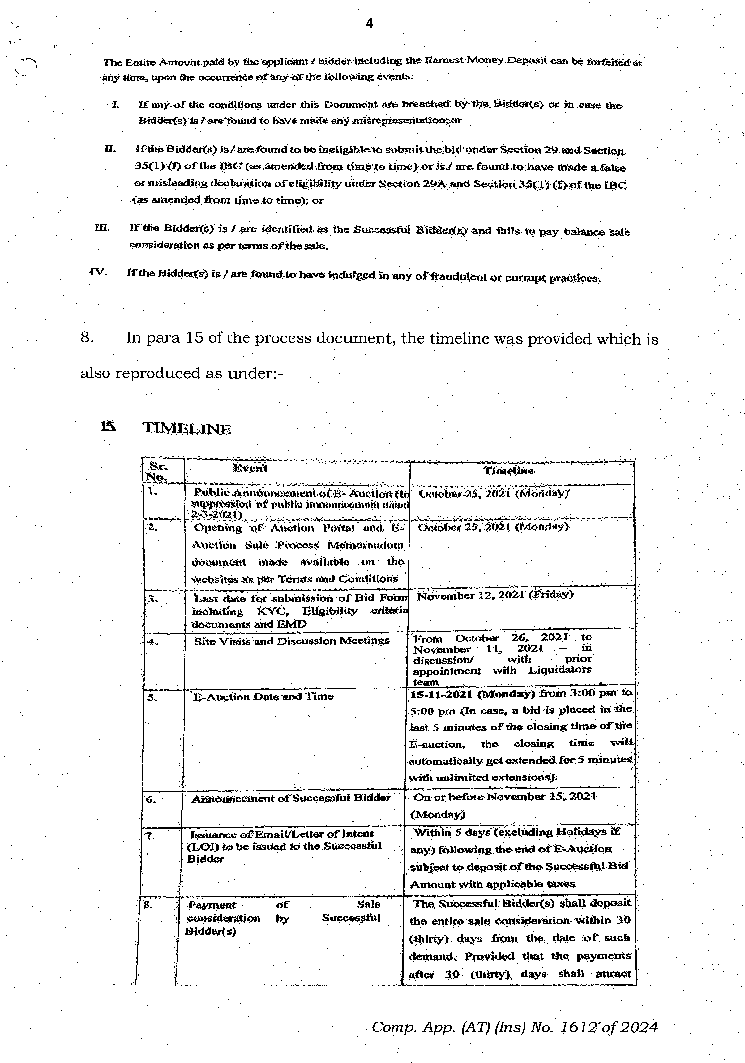 Exhibit reproduced from the original judgment