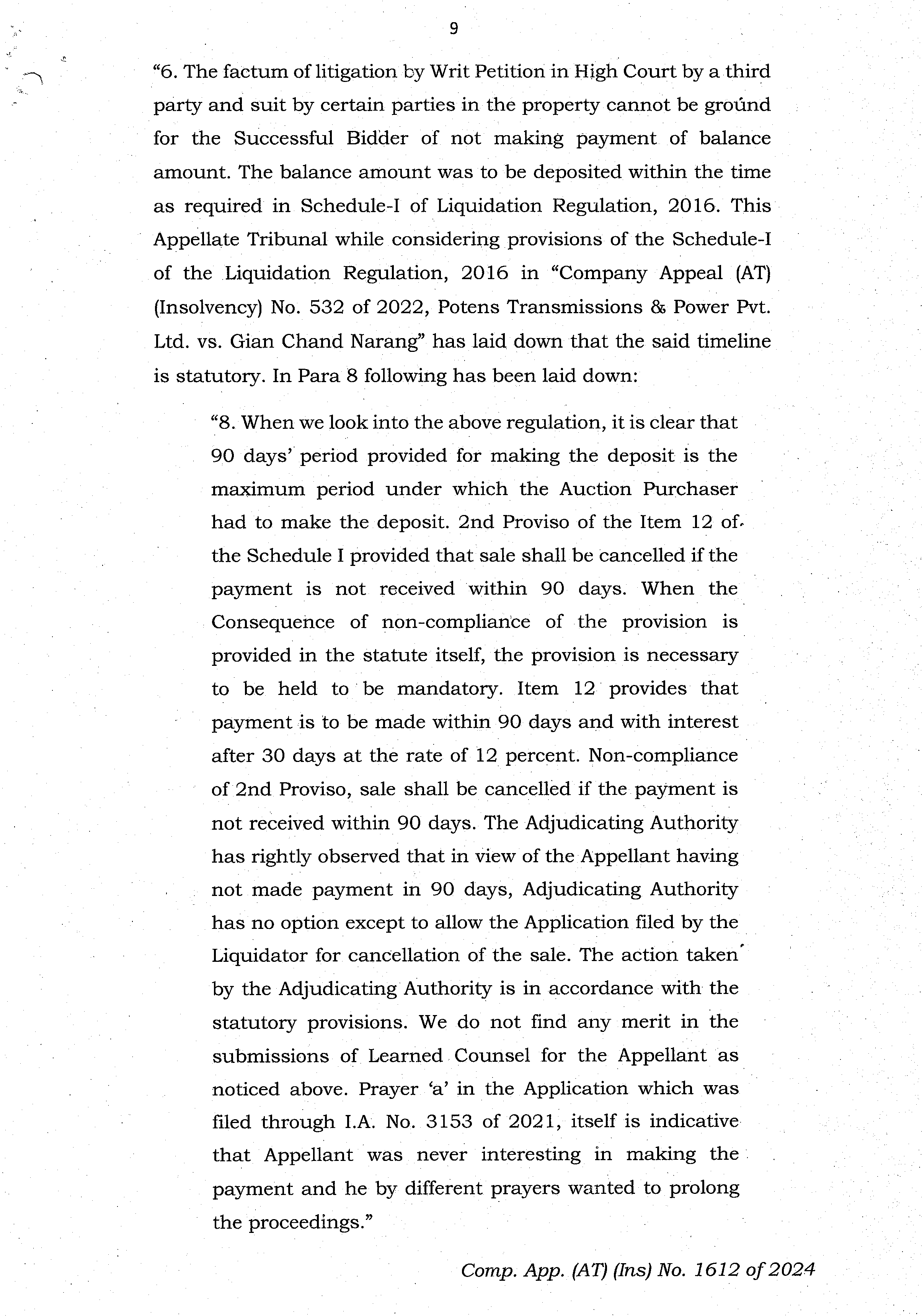 Exhibit reproduced from the original judgment