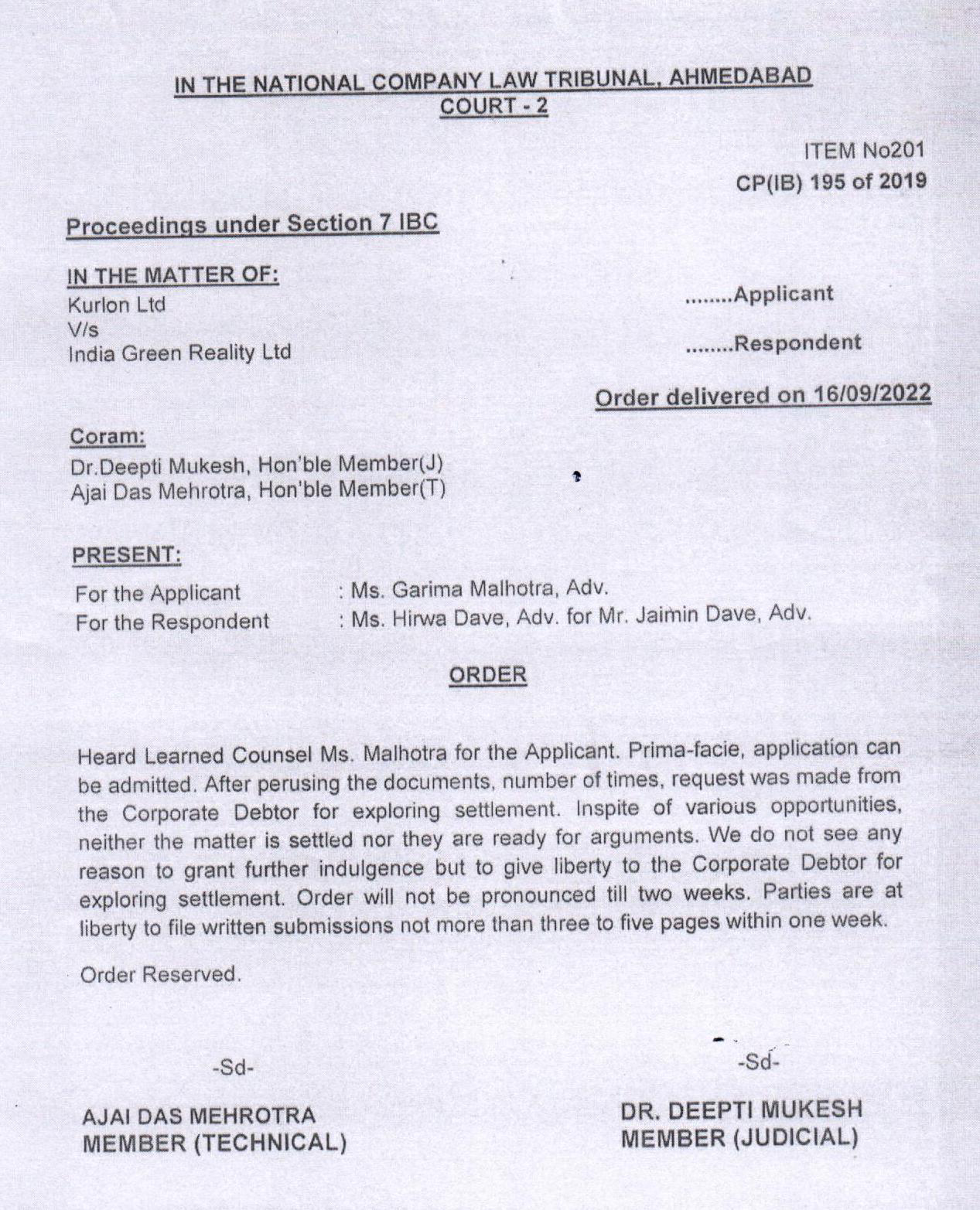 Exhibit reproduced from the original judgment