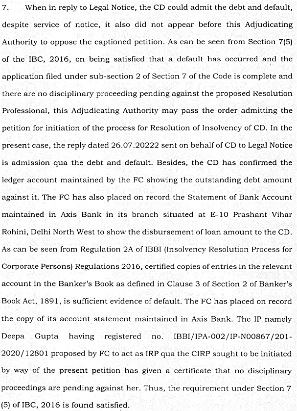 Exhibit reproduced from the original judgment