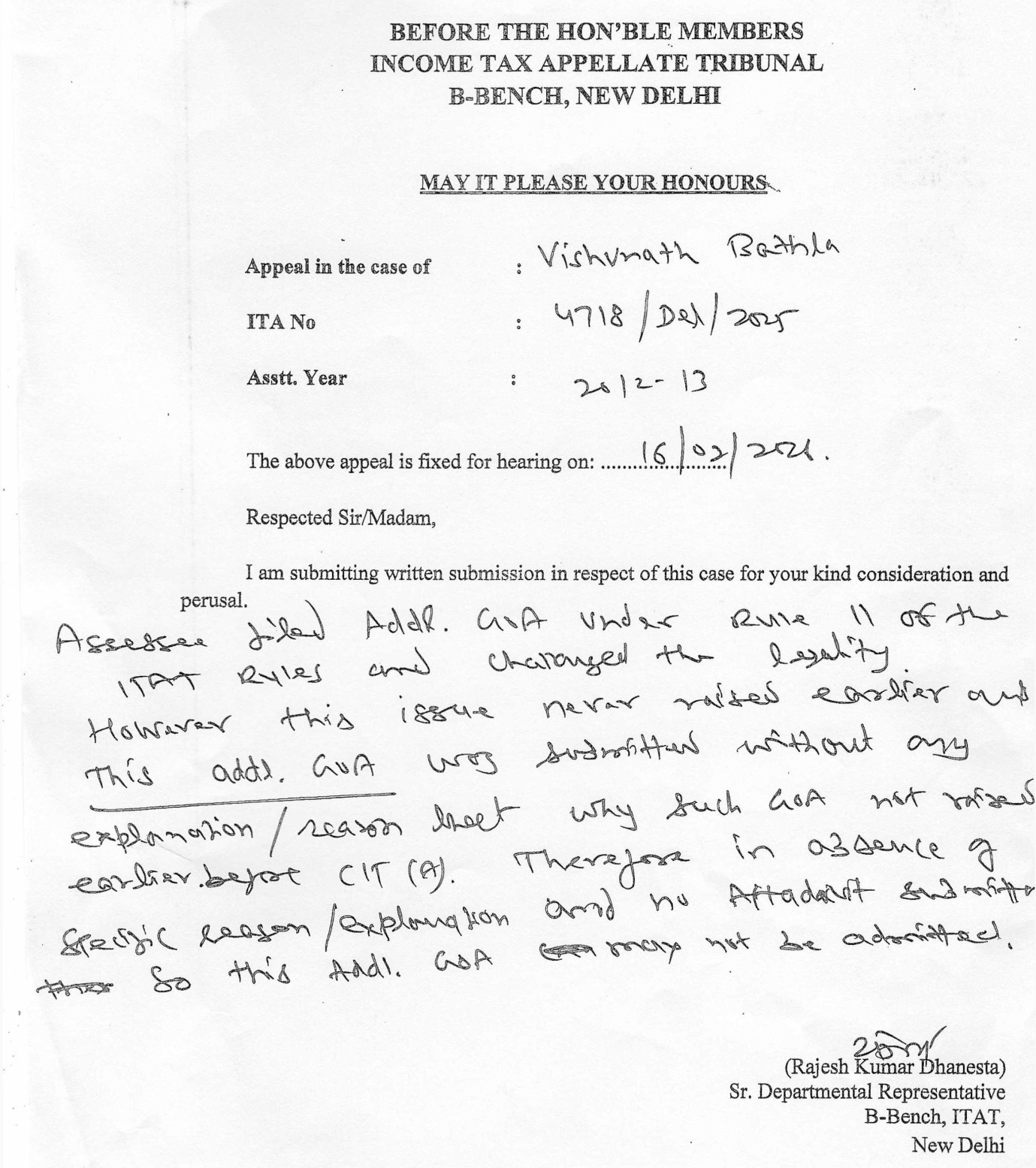 Exhibit reproduced from the original judgment